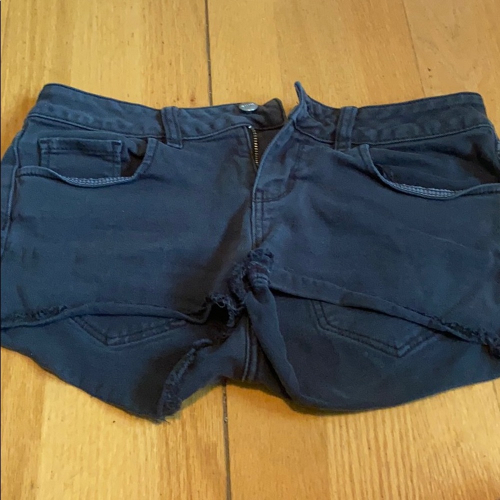 VIctoria Secret Pink Black Jean Shorts